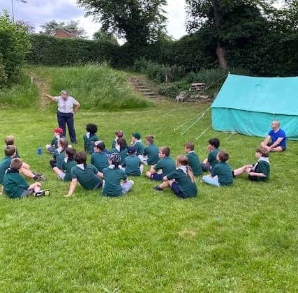 Tent pitching
